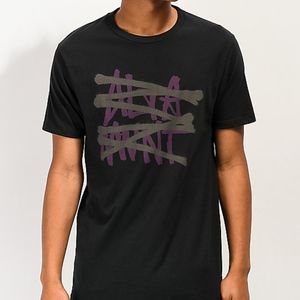 Altamont No Logo T-Shirt Graffiti Style Black